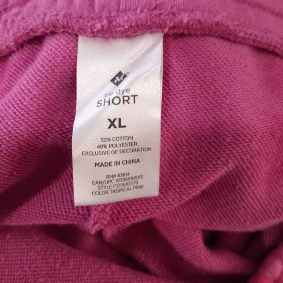 MEMBERS MARK PINK TIE DYE SHORTS SZ.XL NWT - Picture 8 of 10
